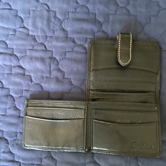 Brighton, wallet, threefold. Black small wall.  Great for on the go - Picture 2 of 3